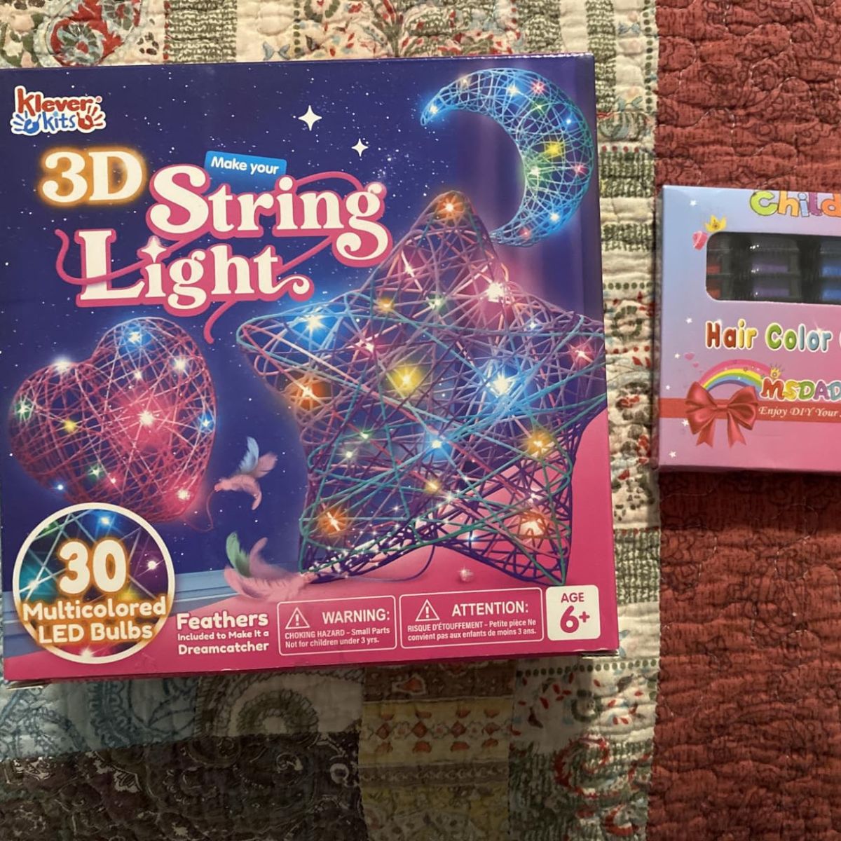 Set creativ cu lumini 3D din fire colorate (6+ ani)