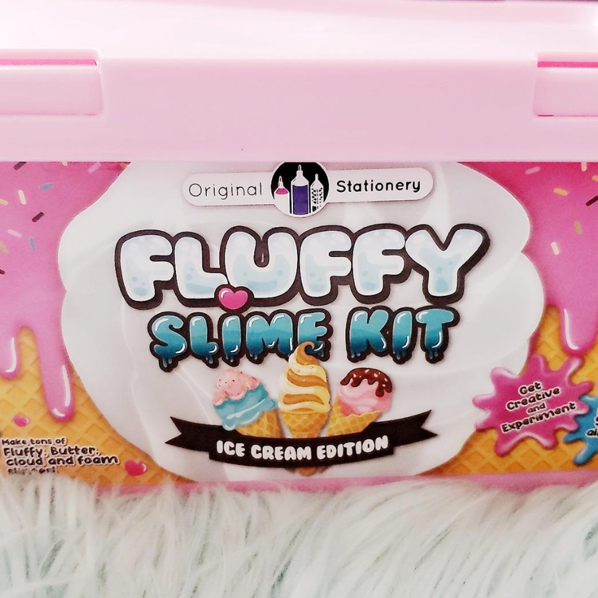 Set Fluffy Slime cu sclipici și accesorii (6+ ani)