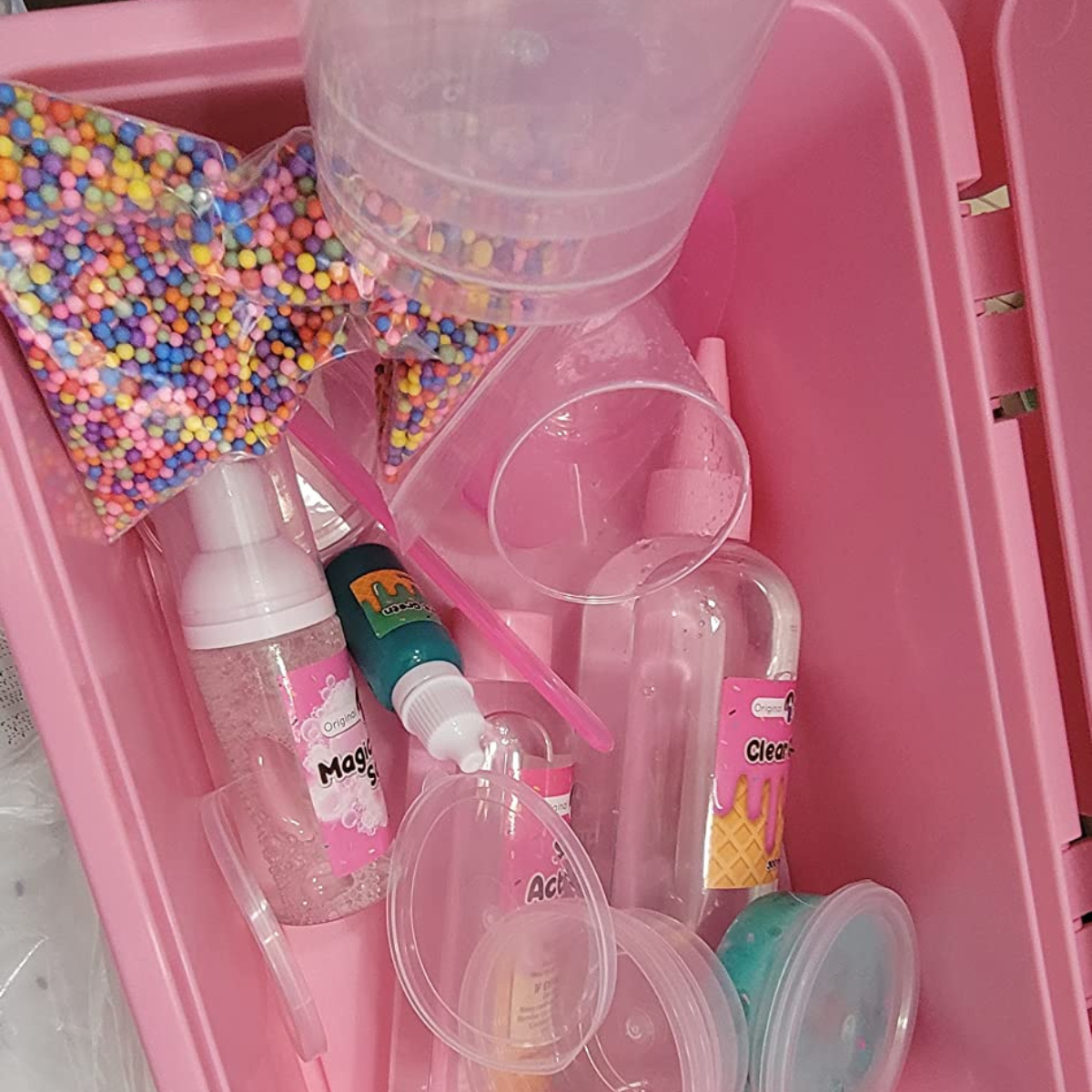 Set Fluffy Slime cu sclipici și accesorii (6+ ani)