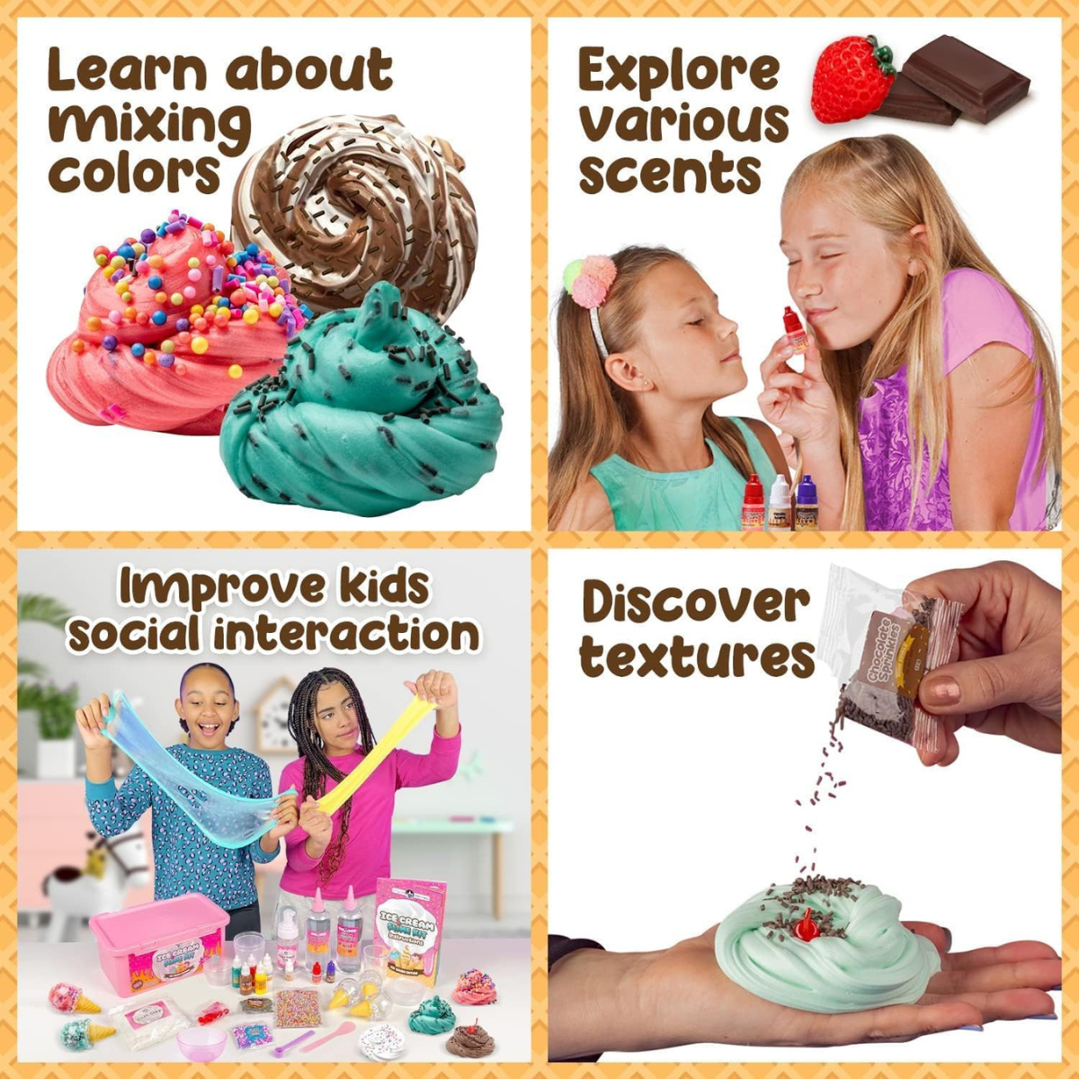 Set Fluffy Slime cu sclipici și accesorii (6+ ani)