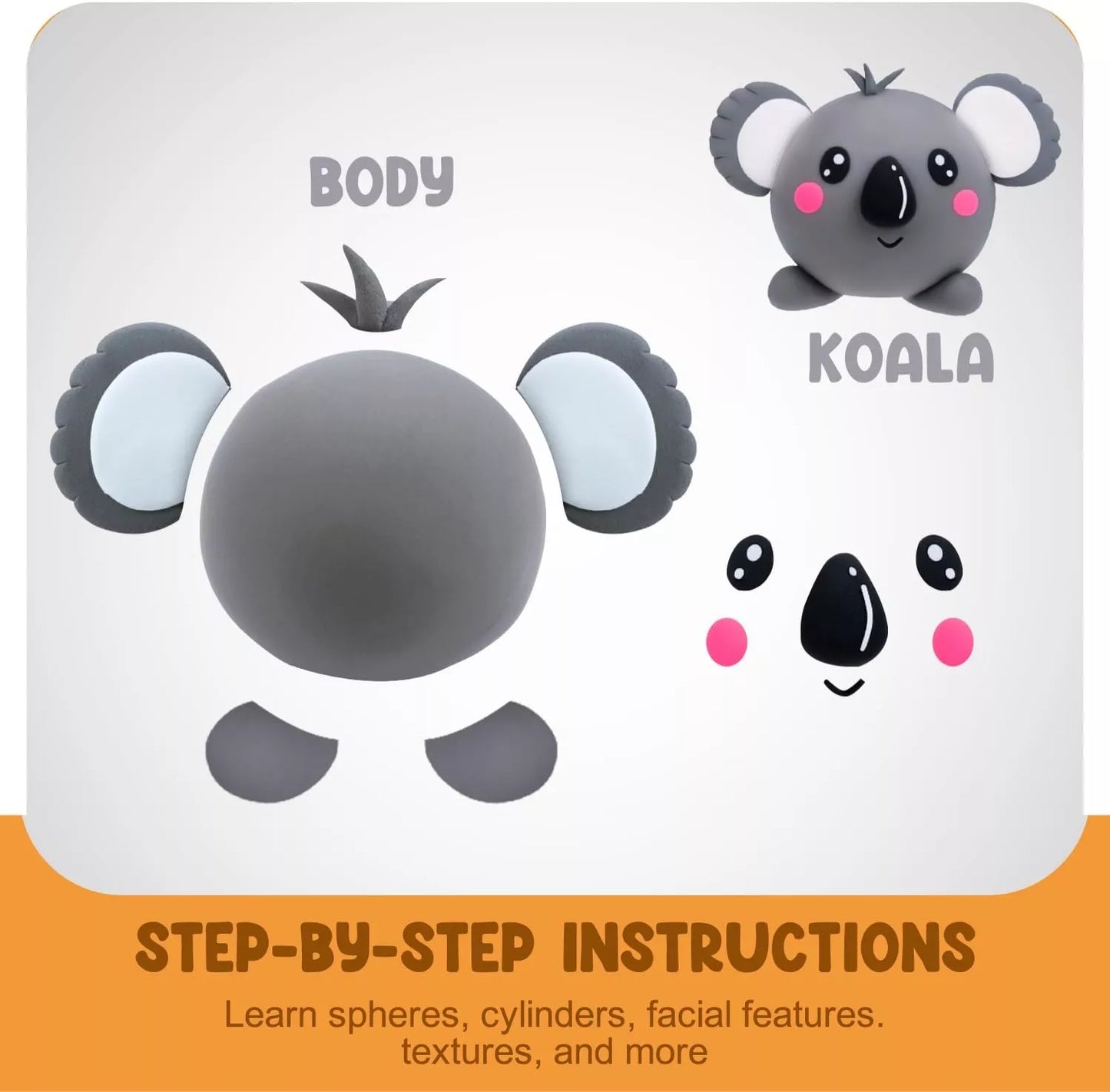 "Lumea animăluțelor" Air Clay – pastă de modelat moale, uscare la aer, fără fărâmițare (3+)