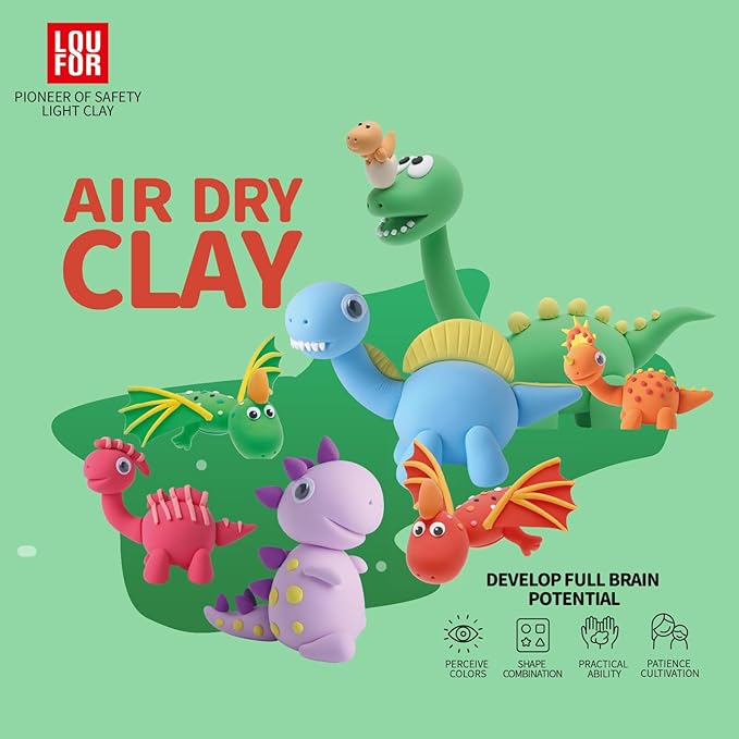 Set creativ Magic Air dry clay - Lumea ANIMALELOR