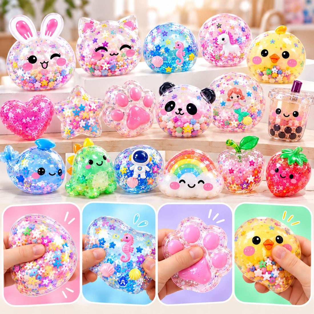 Nano Tape Bubble Squishies – Set creativ de 41 de piese