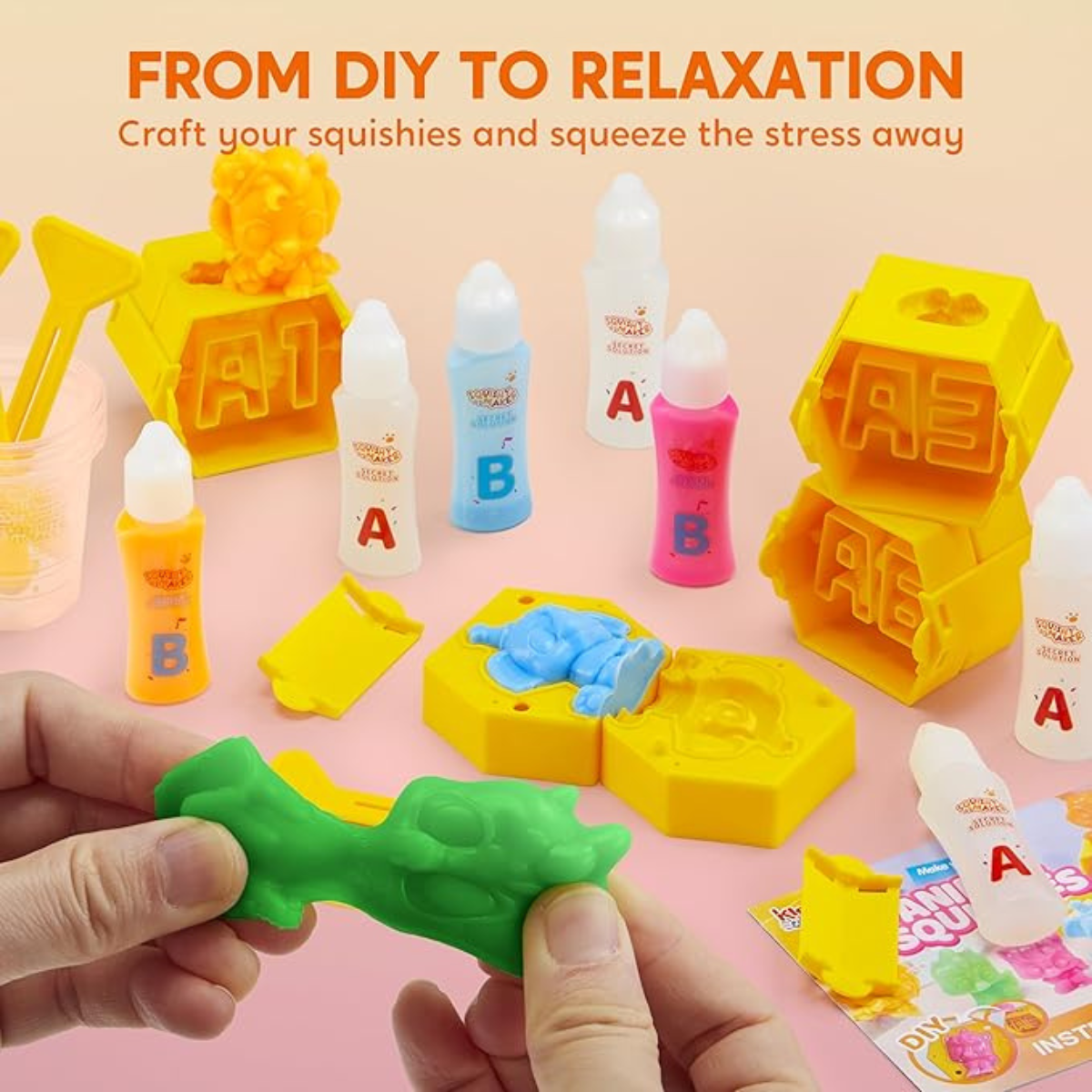 Set creativ DIY de figurine Squishy (6+ ani)