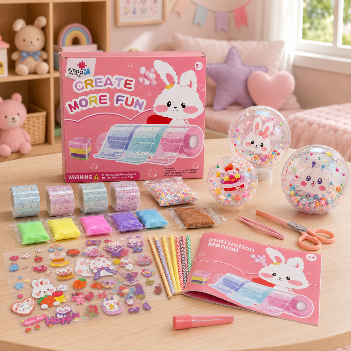 Kit DIY Bubble Squishies din 41 de piese (4+ ani)