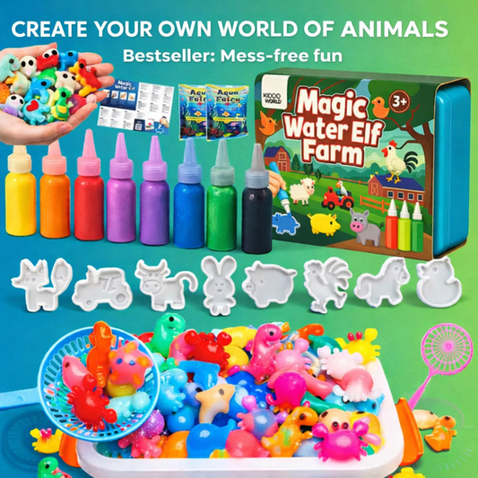 Spirușii de apă magici, Animale la fermă, 8 culori + 8 matrițe