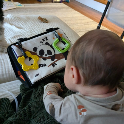 Jucărie senzorială pentru joaca pe burtică cu claxon | 0–12 luni