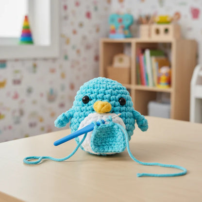 Set de croșetat pentru începători | Pinguinul Oli