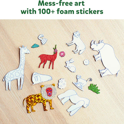 Foil Fun: Lumea animalelor | Set creativ fără mizerie (pentru copii 4–9 ani)