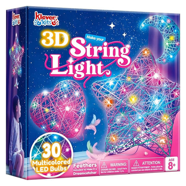 Set creativ cu lumini 3D din fire colorate (6+ ani)