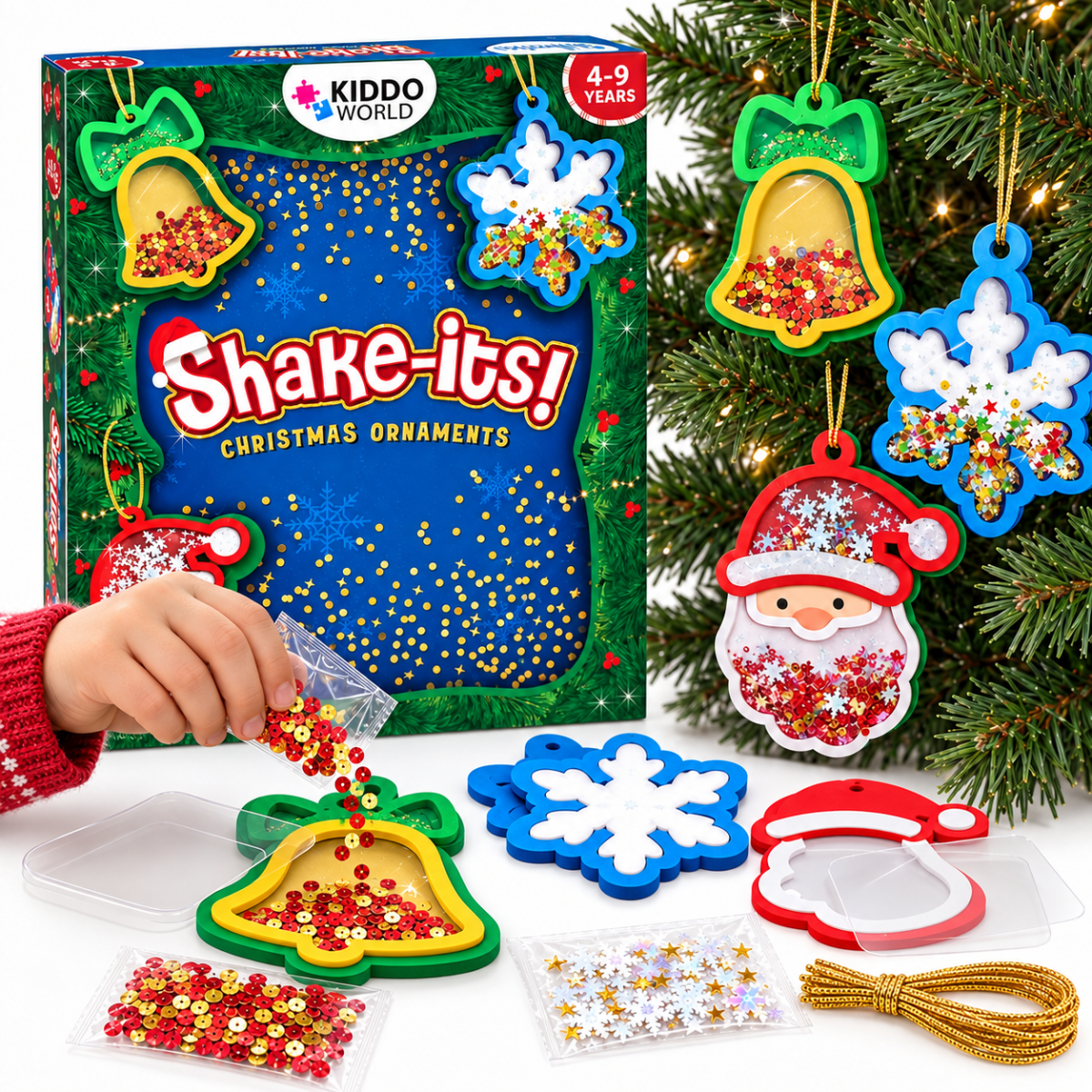 Shake-Its – Set creativ pentru realizarea decorațiunilor festive (4+ ani)