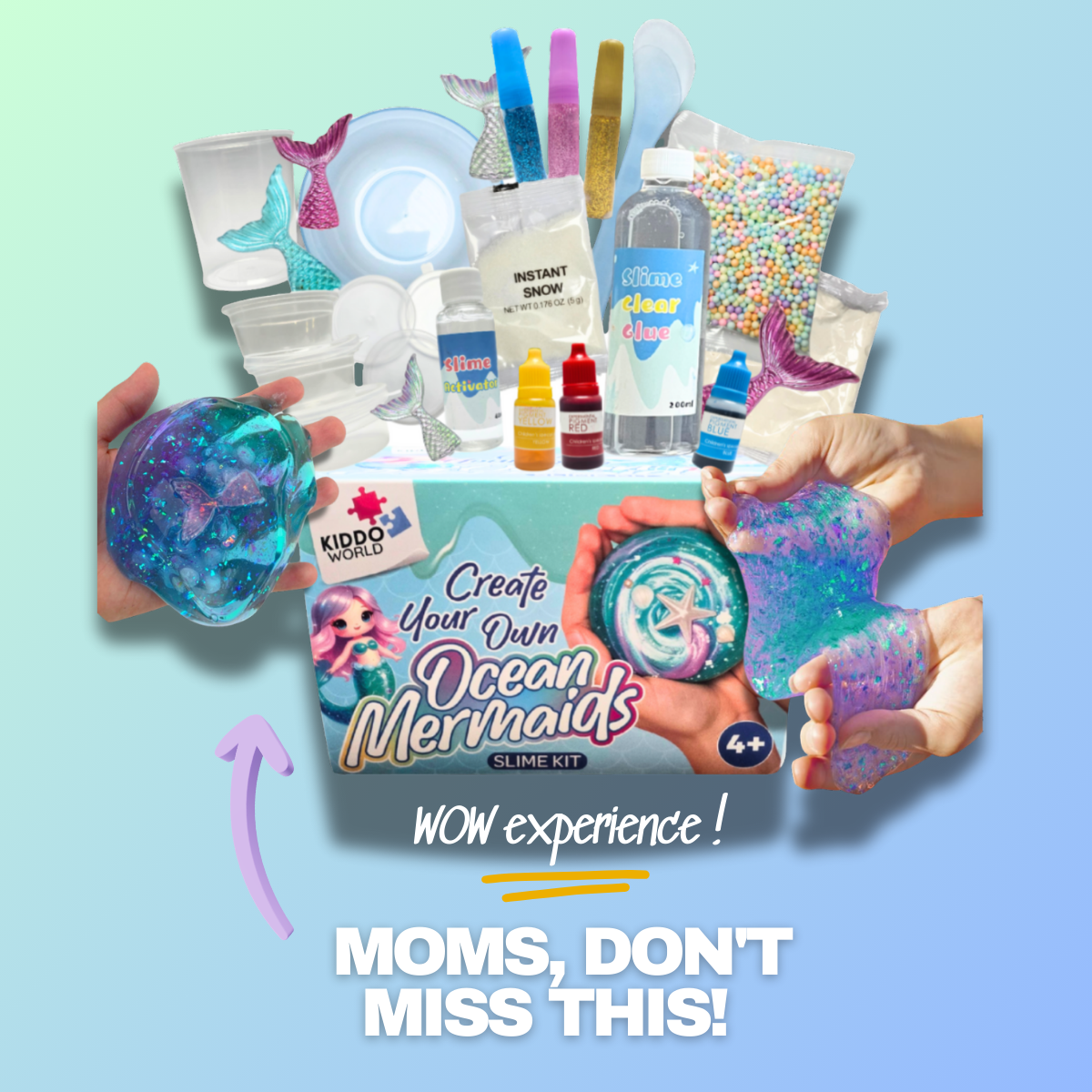 Set creativ SLIME, 19 piese | Lumea marină