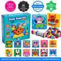 Pom Pom Kit – creează animăluțe 3D pufoase din pompoane moi, fără murdărie! (5+ ani)