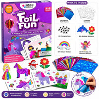 Foil Fun: Unicorni și prințese – imagini strălucitoare de basm, fără murdărie! (4+ ani)