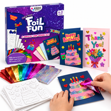 Foil Fun Felicitări – Set creativ pentru realizarea felicitărilor de sărbători strălucitoare (4+ ani)