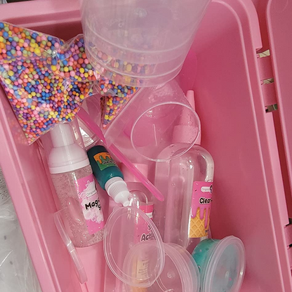 Set Fluffy Slime cu sclipici și accesorii (6+ ani)