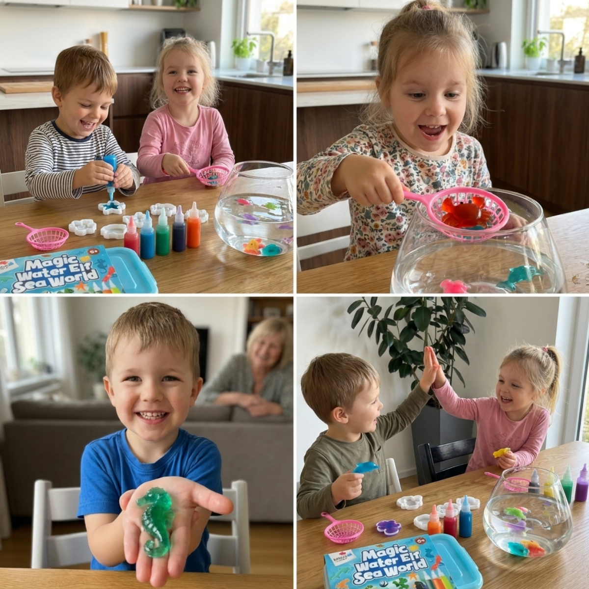 PACHET TOPSELLER: Magic Water Squishies & Pom Pom Kit