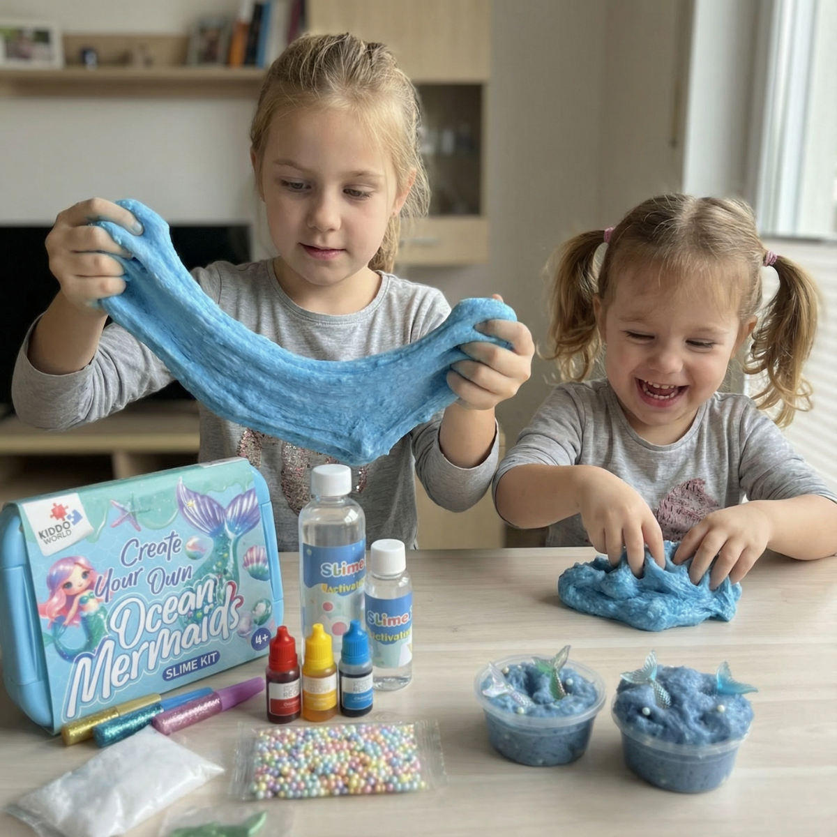 Ocean Mermaids Slime Kit | Joc senzorial STEM | pentru copii 4+