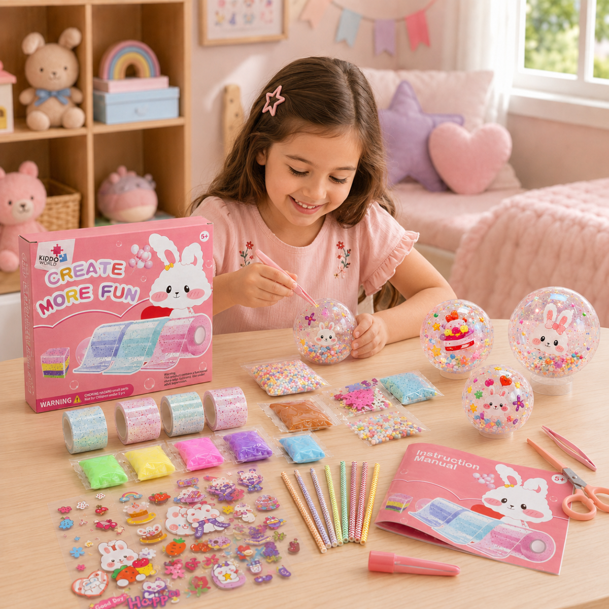 Kit DIY Bubble Squishies din 41 de piese (4+ ani)