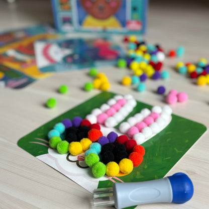 Set creativ Pom Pom cu animale