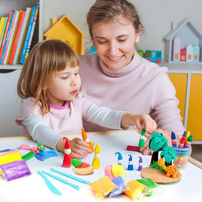 Set de 90 de culori de plastilină MAGICĂ pentru creație nelimitată (3+ ani, asemănătoare cu plastilina)