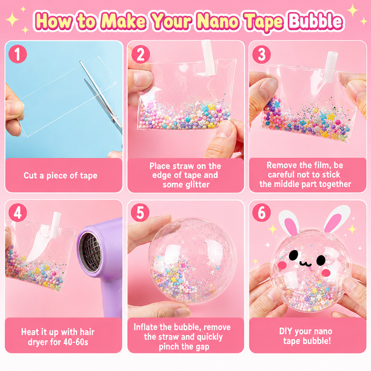 Kit DIY Bubble Squishies din 41 de piese (4+ ani)