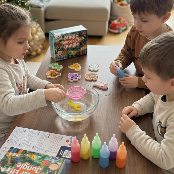 Animăluțe magice din apă – Mega set 3 în 1 | Ocean, junglă și fermă (3+ ani)