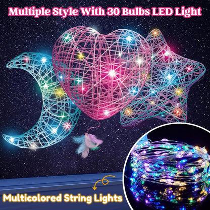 Set creativ cu lumini 3D din fire colorate (6+ ani)