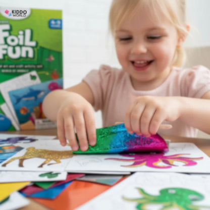 Foil Fun: Lumea animalelor | Set creativ fără mizerie (pentru copii 4–9 ani)