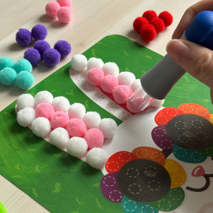 Set creativ Pom Pom cu animale