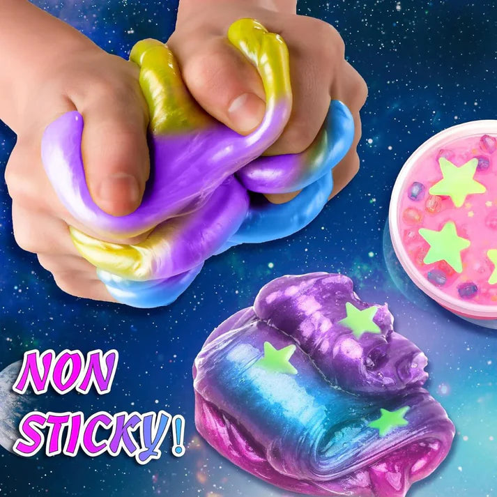 Set Slime 3 în 1 – Galaxy Slime, Ice Cream Slime și Mermaid Ocean Slime! (4+ ani)
