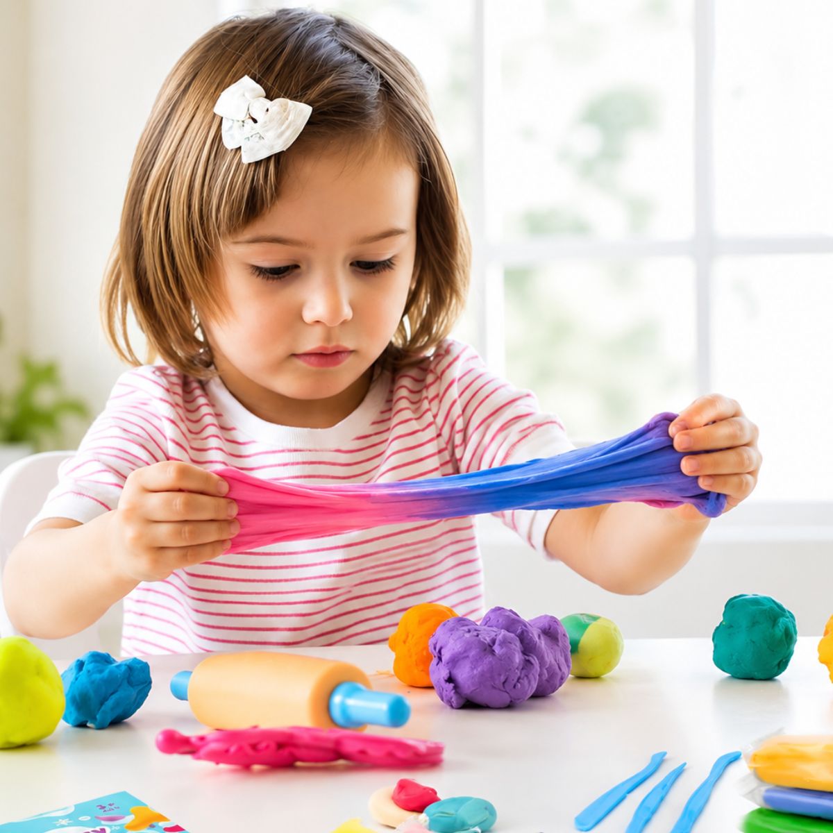 Set DIY Squishy Clay din 64 de piese (4+ ani)