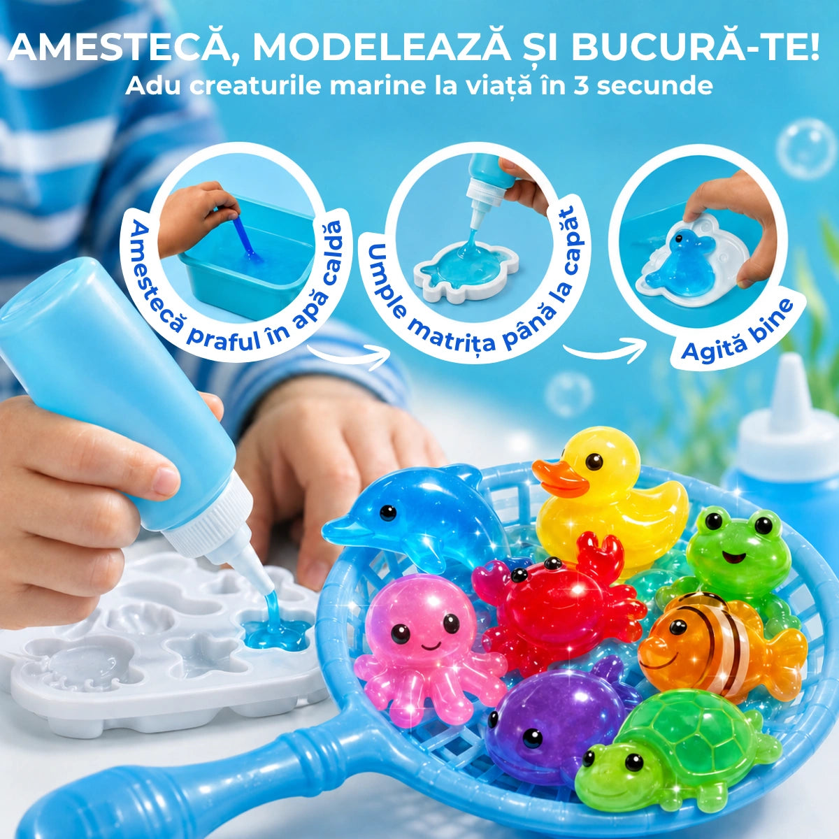 Animăluțe magice din apă – Ocean (3+ ani)