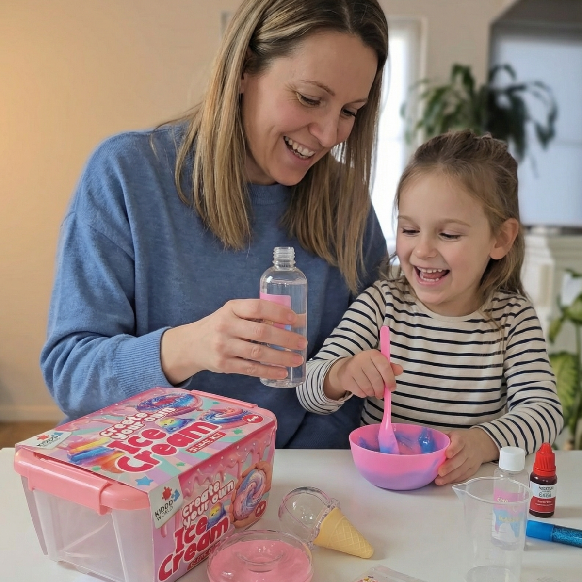 Ice Cream Slime Kit | Joc senzorial STEM | pentru copii 4+