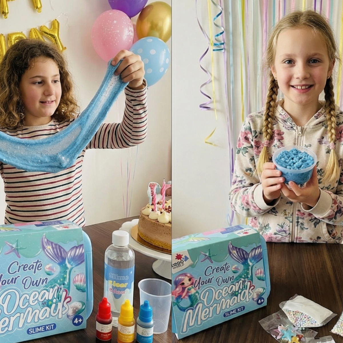 Ocean Mermaids Slime Kit | Joc senzorial STEM | pentru copii 4+