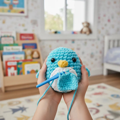 Set de croșetat pentru începători | Pinguinul Oli