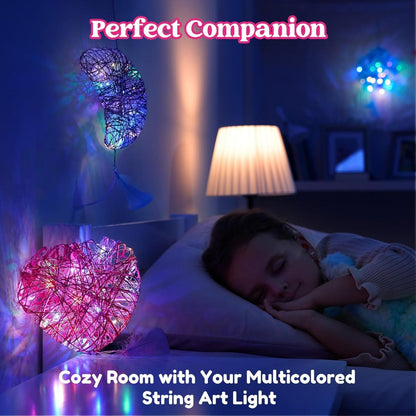 Set creativ cu lumini 3D din fire colorate (6+ ani)