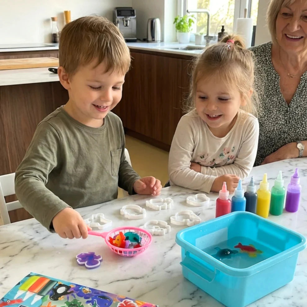 Zâne de Apă Magice | Lumea Subacvatică | 4, 8 sau 12 culori | pentru copii 2+