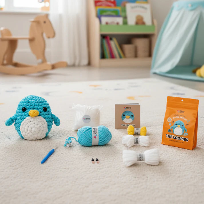 Set de croșetat pentru începători | Pinguinul Oli