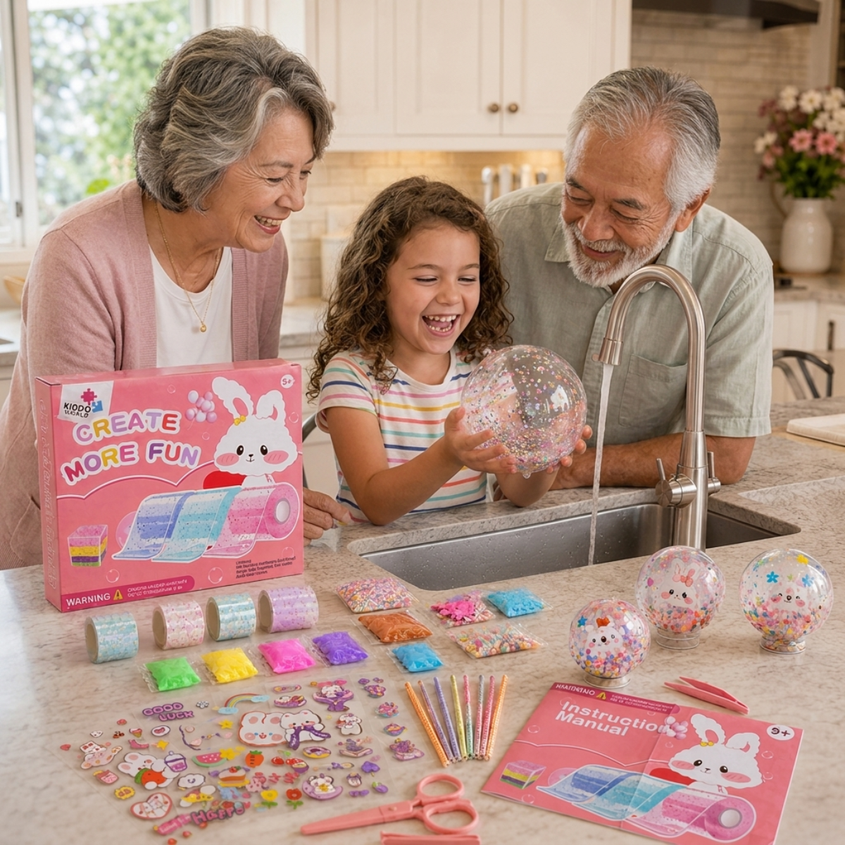 Kit DIY Bubble Squishies din 41 de piese (4+ ani)