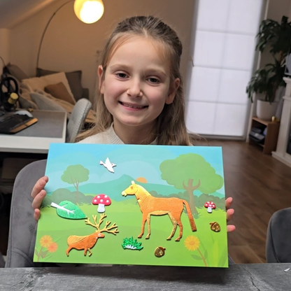 Foil Fun: Lumea animalelor | Set creativ fără mizerie (pentru copii 4–9 ani)