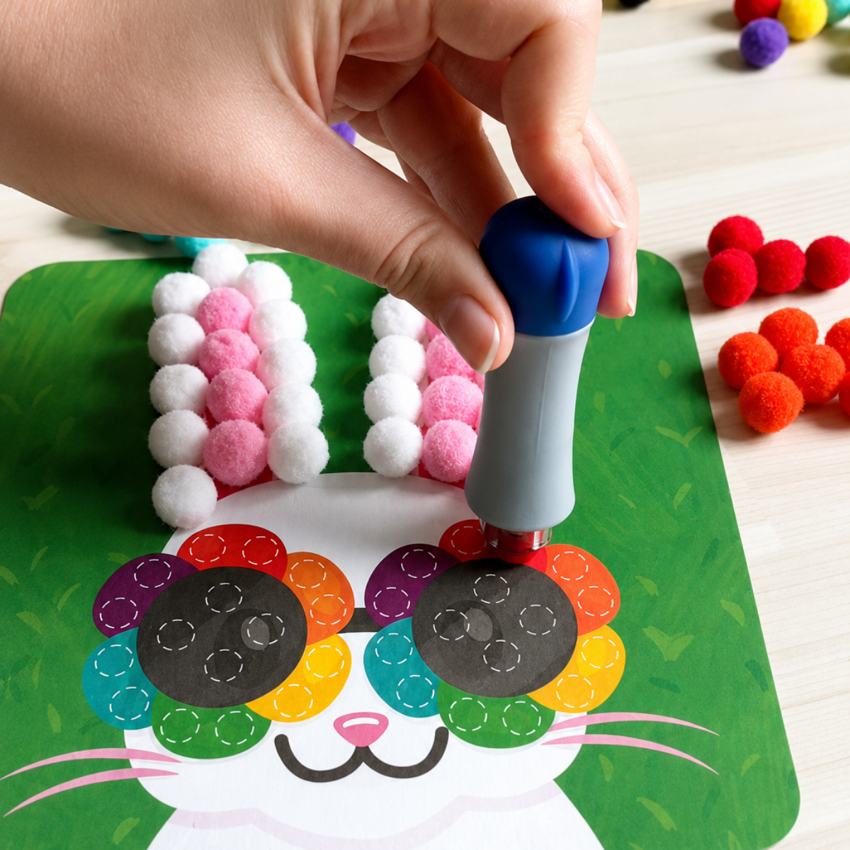 PACHET CREATIV SENZORIAL: Pom Pom Kit & Tufting Kit