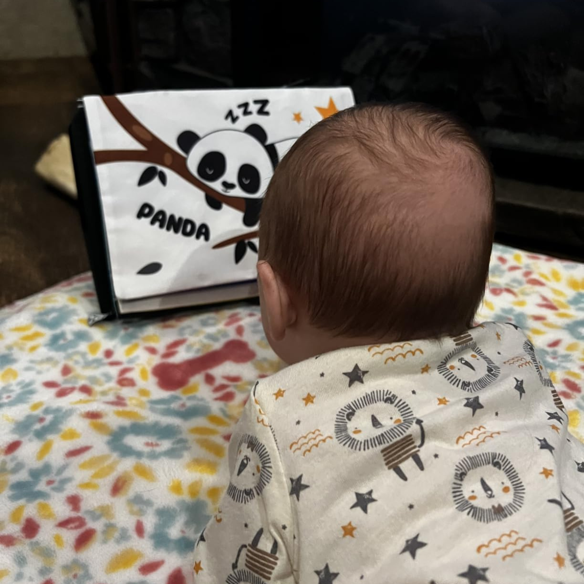 Jucărie senzorială pentru joaca pe burtică cu claxon | 0–12 luni