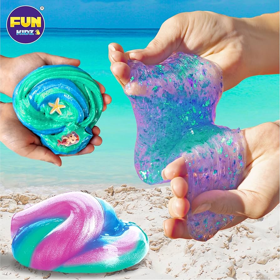 Mermaid Ocean Slime – creează slime marin strălucitor cu sirene! (4+ ani)