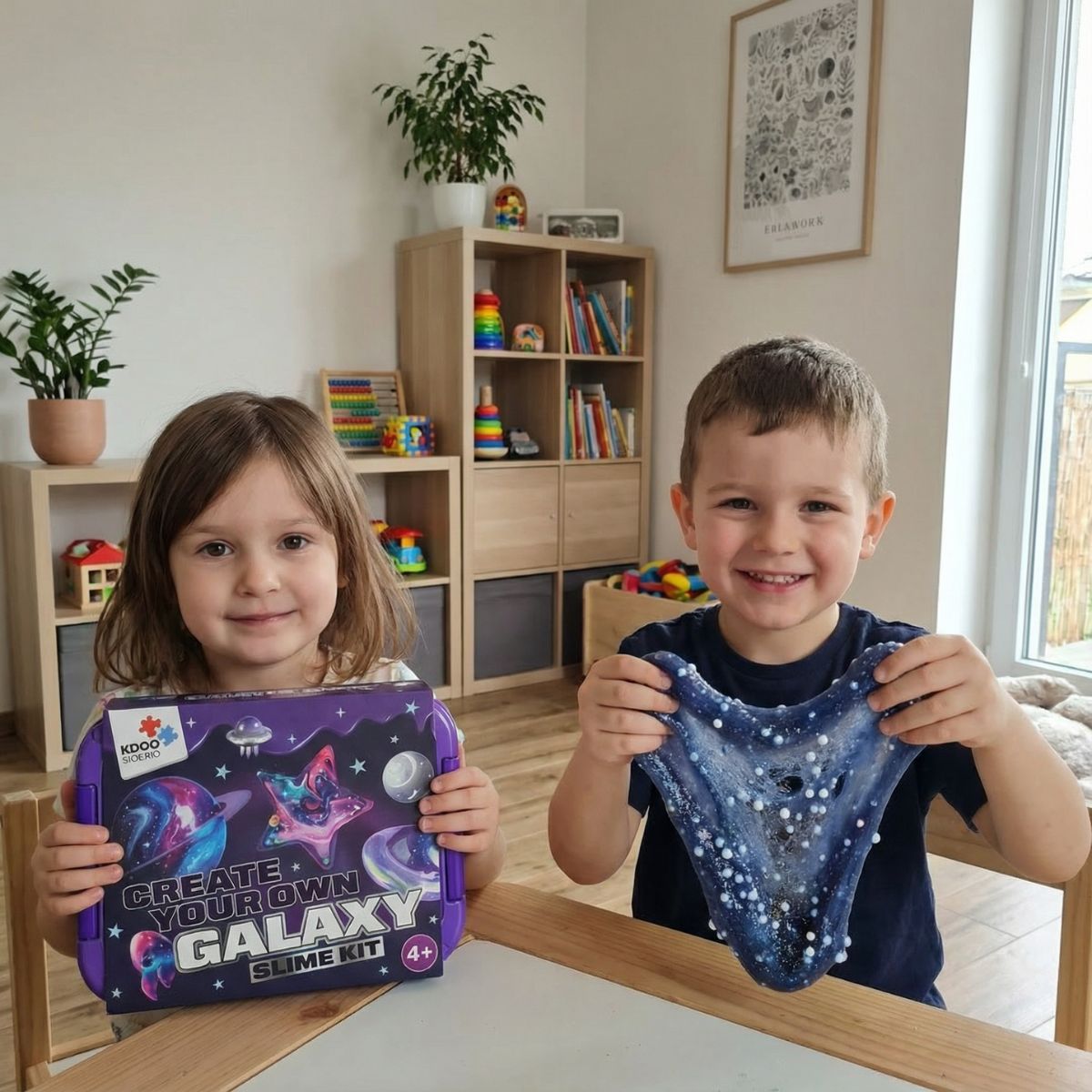 Galaxy Slime Kit | Joc senzorial STEM | pentru copii 4+