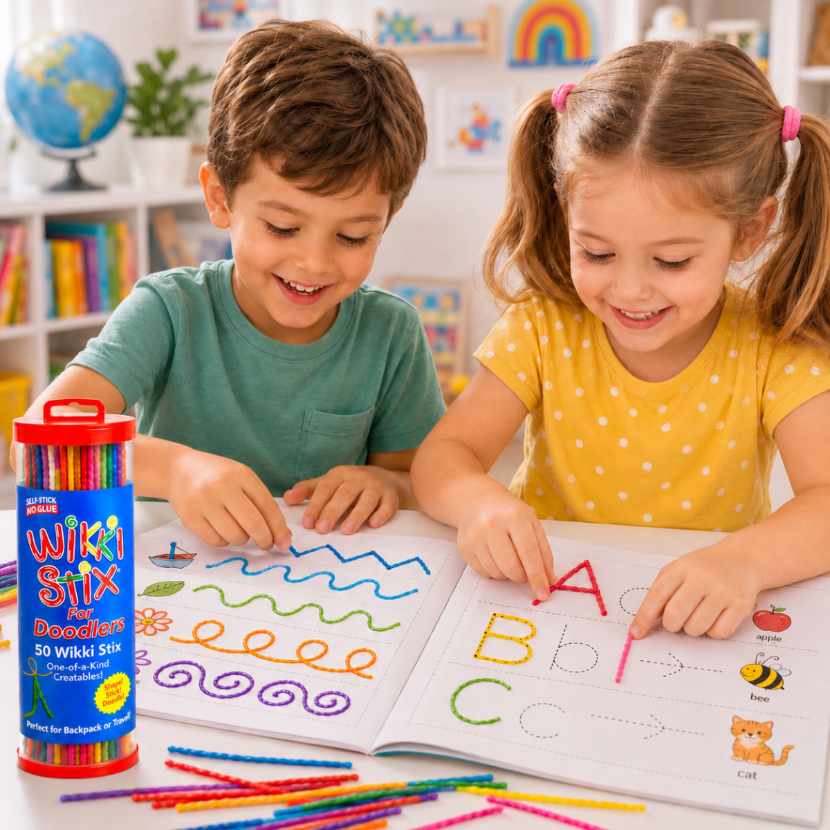 Wikki Stix Șnururi magice cerate (set de 50 de bucăți, 3+ ani)