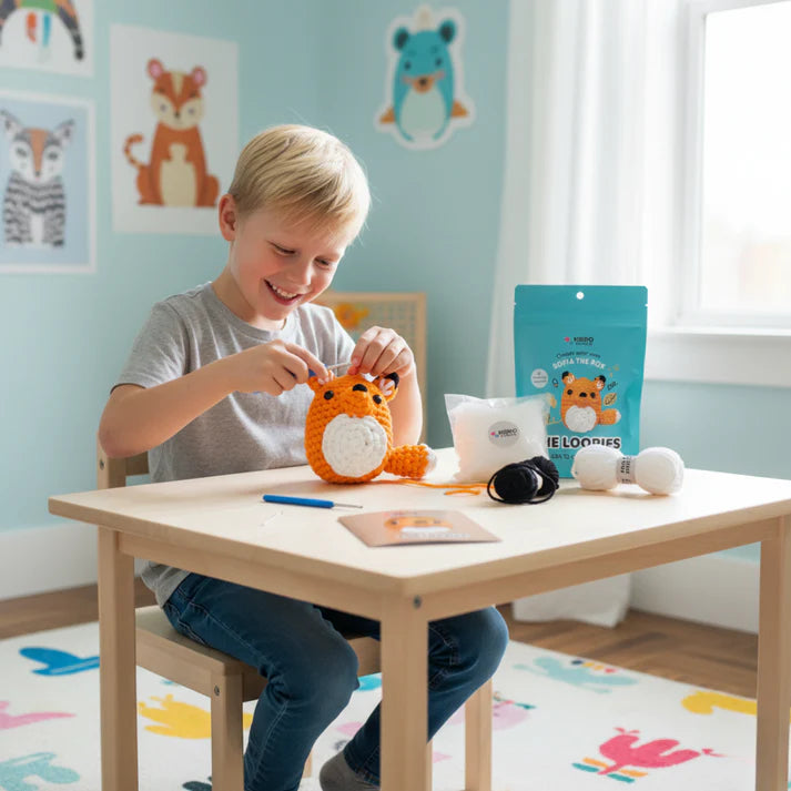 Set de croșetat pentru începători | Vulpița Sofia | Potrivit pentru 10+