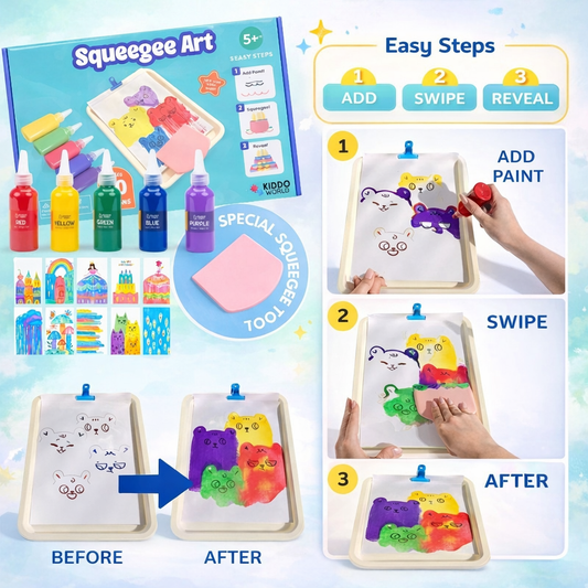 Squeegee Art | Set Magic de Pictură