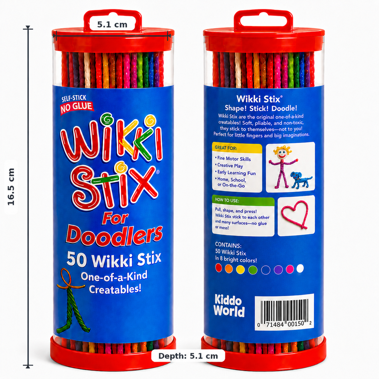 Wikki Stix Șnururi magice cerate (set de 50 de bucăți, 3+ ani)