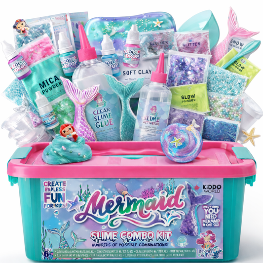Ocean Mermaids Slime Kit | Joc senzorial STEM | pentru copii 4+